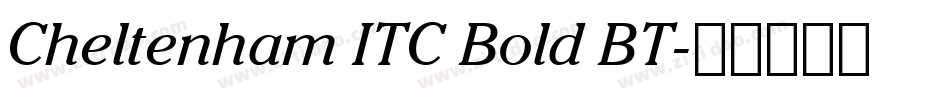 Cheltenham ITC Bold BT字体转换